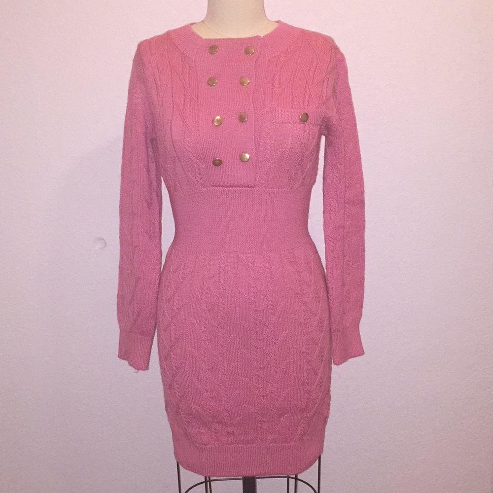 Long-sleeve Sweater Dress